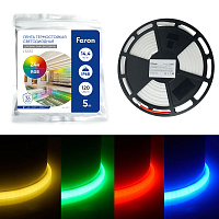 Светодиодная неоновая лента Feron LS551, 120SMD(4040)/м 14.4Вт/м 24V 5000*13*13мм RGB, IP68, неоновая Светодиодная неоновая лента Feron LS551, 120SMD(4040)/м 14.4Вт/м 24V 5000*13*13мм RGB, IP68, неоновая