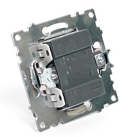 Переключатель 1-клавишный (механизм), STEKKER GLS10-7105-04, 250V, 10А, серия Катрин, шоколад 49018 Переключатель 1-клавишный (механизм), STEKKER GLS10-7105-04, 250V, 10А, серия Катрин, шоколад 49018
