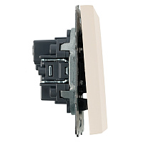 Выключатель 2-кл.самовозвр. (механизм), STEKKER, 250В, 10А, серия Эмили, RSW10-5113-08, кашемир, soft touch 50365