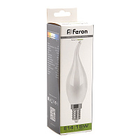 Лампа светодиодная Feron LB-718 Свеча на ветру E14 15W 230V 4000K 38262 Лампа светодиодная Feron LB-718 Свеча на ветру E14 15W 230V 4000K 38262