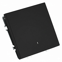 Выключатель 1-клавишный c индикатором (механизм), STEKKER, 250В, 10А, серия Эмили, RSW10-5101-05, черный уголь, soft touch 49837