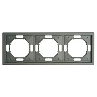 Рамка STEKKER, PFR00-5003-10  3-местная, серия Эмили, платиново-серый, soft touch 49964 Рамка STEKKER, PFR00-5003-10  3-местная, серия Эмили, платиново-серый, soft touch 49964