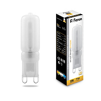 Лампа светодиодная Feron LB-431 G9 7W 230V 2700K 25755 Лампа светодиодная Feron LB-431 G9 7W 230V 2700K 25755