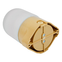 Светильник НББ 01-60-001 138х105х84мм, E27 max 60Вт, прямой пласт. корпус, стекло, IP65, бежевый 53168