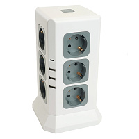 Удлинитель 12-местн с/з, 3x1мм2, 1.5 м,250В,16А, 3520Вт 3USB A + 1C 5V 3,4A, белый, серый серия Comfort HM10-61-01 49991 Удлинитель 12-местн с/з, 3x1мм2, 1.5 м,250В,16А, 3520Вт 3USB A + 1C 5V 3,4A, белый, серый серия Comfort HM10-61-01 49991
