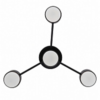 Светильник потолочный GX53 15Wx4, 230V, чёрный, AL268 GELA  Feron 53098