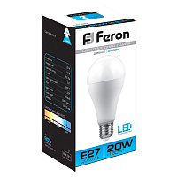 Лампа светодиодная Feron LB-98 Шар E27 20W 175-265V 6400K 25789 Лампа светодиодная Feron LB-98 Шар E27 20W 175-265V 6400K 25789