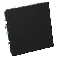 Выключатель 1-клавишный (механизм), СЗК, STEKKER, 250В, 10А, серия Эмили, RSW10-5103-05ZK, черный уголь, soft touch 50246