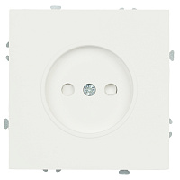 Розетка 1-местная с з/ш, б/з (механизм), СЗК, STEKKER, 250В, 16А, серия Эмили, RST16-5109-01ZK, белый фарфор, soft touch 50234