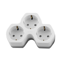 Разветвитель сетевой 3-местный с/з STEKKER ADP16-13-20, 250V,16A, ABS огнеустойчивый пластик,белый/серый 32871 Разветвитель сетевой 3-местный с/з STEKKER ADP16-13-20, 250V,16A, ABS огнеустойчивый пластик,белый/серый 32871