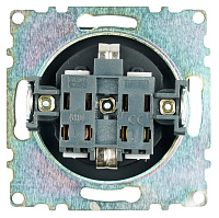 Розетка 1-местная с/з (механизм), STEKKER GLS16-7110-05, 250В, 16А с защитной шторкой, серия Катрин, черный 39610 Розетка 1-местная с/з (механизм), STEKKER GLS16-7110-05, 250В, 16А с защитной шторкой, серия Катрин, черный 39610