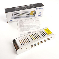 Трансформатор электронный для светодиодной ленты 200W 12V (драйвер), LB009 FERON Артикул 21498 Трансформатор электронный для светодиодной ленты 200W 12V (драйвер), LB009 FERON Артикул 21498