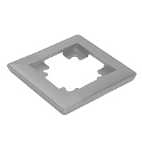 Рамка STEKKER, PFR00-7001-03 1-местная, пластик, серия Катрин, серебро 39797 Рамка STEKKER, PFR00-7001-03 1-местная, пластик, серия Катрин, серебро 39797
