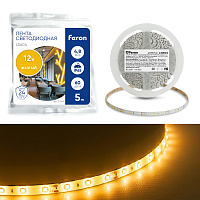 Светодиодная LED лента Feron LS604, 60SMD(2835)/m 4.8W/m 12V IP65 5m желтый  Артикул 27674 Светодиодная LED лента Feron LS604, 60SMD(2835)/m 4.8W/m 12V IP65 5m желтый  Артикул 27674