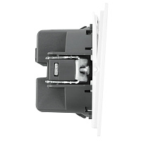 Выключатель 2-клавишный c индикатором (механизм), STEKKER, 250В, 10А, серия Мия, RSW10-3102-01, белая магнолия 50432