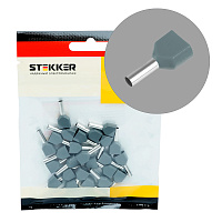 LD406-0508 Наконечник штыревой втулочный изолированный НШВИ(2) 0,5-8 (DIY упаковка 25 шт) 50709