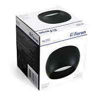 Светильник потолочный Feron HL355 12W, 230V, GX53, черный 41508 Светильник потолочный Feron HL355 12W, 230V, GX53, черный 41508