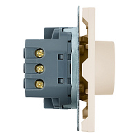 Терморегулятор механический (механизм), STEKKER, 230В, 3500Вт, серия Эмили, RSW00-5120-08, кашемир, soft touch 50715