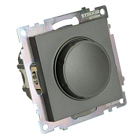 Выключатель диммирующий TRIAC (механизм) 250В, 500W, серия Катрин, графит, GLS10-7106-06  49413 Выключатель диммирующий TRIAC (механизм) 250В, 500W, серия Катрин, графит, GLS10-7106-06  49413