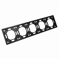 Рамка STEKKER, PFR00-5005-05 5-местная, серия Эмили, черный уголь, soft touch 49862