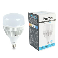 Лампа светодиодная Feron LB-65 E27-E40 150W 175-265V 6400K 38198 Лампа светодиодная Feron LB-65 E27-E40 150W 175-265V 6400K 38198