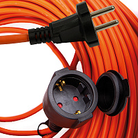 STD08-21-30 Удлинитель-шнур 1-местный ПВС б/з 2*1,5мм2, IP54, 30м, 16А, серия Standart 50341