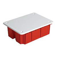 Коробка монтажная для сплошных стен, с крышкой, 120*92*45мм STEKKER EBX30-01-1-20-120, красный 49005 Коробка монтажная для сплошных стен, с крышкой, 120*92*45мм STEKKER EBX30-01-1-20-120, красный 49005