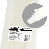 Термоусадочная трубка клеевая STEKKER HSTG-1916-100TR, длина 100 см., коэф. усадки 3:1 39763