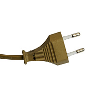 Сетевой шнур с диммером 230V 2м, золото, DM103-200W Сетевой шнур с диммером 230V 2м, золото, DM103-200W