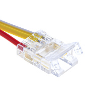 Соединитель лента-блок питания 12мм для CCT COB ленты шириной 10 мм, LD173  Артикул 52004