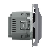 Выключатель карточный (механизм), STEKKER, 250В, 40А, серия Эмили, RSW40-5114-10, платиново-серый, soft touch 50699