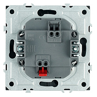 Выключатель 1-клавишный (механизм), СЗК, STEKKER, 250В, 10А, серия Эмили, RSW10-5103-05ZK, черный уголь, soft touch 50246