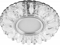 Светильник встраиваемый с белой LED подсветкой Feron CD914 потолочный MR16 G5.3 прозрачный-матовый Светильник встраиваемый с белой LED подсветкой Feron CD914 потолочный MR16 G5.3 прозрачный-матовый