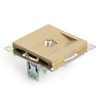 Розетка компьютерная 1-местная RJ-45 (механизм), STEKKER, GLS00-7107-08, серия Катрин, золото 49227 Розетка компьютерная 1-местная RJ-45 (механизм), STEKKER, GLS00-7107-08, серия Катрин, золото 49227