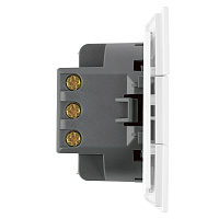 Выключатель 3-клавишный (механизм), STEKKER, 250В, 10А, серия Мия, RSW10-3108-01, белая магнолия 50430