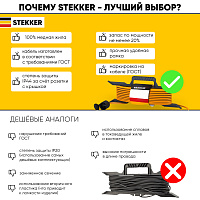 Удлинитель-шнур на рамке 1-местный с/з Stekker, HM05-01-20  (US1), 3*1,5мм2, 20м, 220В, 16А, Home, оранжевый (40162)    39632 Удлинитель-шнур на рамке 1-местный с/з Stekker, HM05-01-20  (US1), 3*1,5мм2, 20м, 220В, 16А, Home, оранжевый (40162)    39632