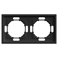 Рамка STEKKER, PFR00-5002-05 2-местная, серия Эмили, черный уголь, soft touch 49859 Рамка STEKKER, PFR00-5002-05 2-местная, серия Эмили, черный уголь, soft touch 49859