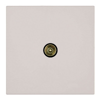 Розетка телевизионная 1-местная (механизм), STEKKER, 75 Ом, 5-862МГц, серия Мия, RST00-3108-08, пудровый жемчуг 50479