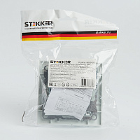 Переключатель перекрестный 1-клавишный STEKKER  PSW10-9009-01, 250В, 10А, серия Эрна, белый 39925 Переключатель перекрестный 1-клавишный STEKKER  PSW10-9009-01, 250В, 10А, серия Эрна, белый 39925