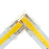 Соединитель угловой 12мм для ленты CCT COB шириной 10 мм, LD174 Артикул 52005