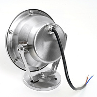  Светодиодный прожектор подводный Feron LL-824, 9W, AC24V, низковольтный, RGB, металлик, 143*75*170mm, IP68 48468