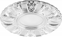 Светильник встраиваемый с белой LED подсветкой Feron CD921 потолочный MR16 G5.3 прозрачный Светильник встраиваемый с белой LED подсветкой Feron CD921 потолочный MR16 G5.3 прозрачный