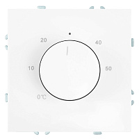 Терморегулятор механический (механизм), STEKKER, 230В, 3500Вт, серия Эмили, RSW00-5120-01, белый фарфор, soft touch 50711