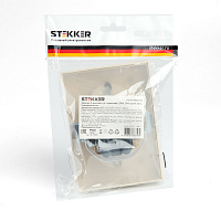 Розетка 2-местная с/з с крышкой STEKKER, PST16-9015-02, 250В, 16А, серия Эрна, слоновая кость 49137 Розетка 2-местная с/з с крышкой STEKKER, PST16-9015-02, 250В, 16А, серия Эрна, слоновая кость 49137