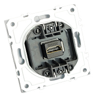 Розетка HDMI 2.0 Type A (механизм), STEKKER, серия Эмили, RST00-5118-01, белый фарфор, soft touch 50163 Розетка HDMI 2.0 Type A (механизм), STEKKER, серия Эмили, RST00-5118-01, белый фарфор, soft touch 50163