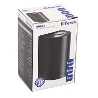 Светильник уличный светодиодный Feron DH053, 2*5W, 800Lm, 4000K, черный 48476 Светильник уличный светодиодный Feron DH053, 2*5W, 800Lm, 4000K, черный 48476