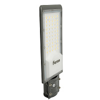 Светодиодный уличный консольный светильник Feron SP3031 30W 6400K 230V, серый 32576 Светодиодный уличный консольный светильник Feron SP3031 30W 6400K 230V, серый 32576