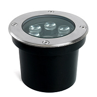 Светодиодный светильник тротуарный (грунтовый) Feron SP2802, 6W, AC/DC12-24V, низковольтный, 4000К, металлик, D120*H90mm, вн.диаметр: 90m, IP67  48346 Светодиодный светильник тротуарный (грунтовый) Feron SP2802, 6W, AC/DC12-24V, низковольтный, 4000К, металлик, D120*H90mm, вн.диаметр: 90m, IP67  48346