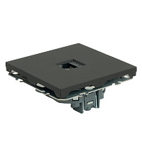 Розетка компьютерная 1-местная RJ-45 (механизм), STEKKER, серия Эмили, RST00-5117-05, черный уголь, soft touch  49847 Розетка компьютерная 1-местная RJ-45 (механизм), STEKKER, серия Эмили, RST00-5117-05, черный уголь, soft touch  49847