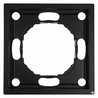 Рамка STEKKER, PFR00-5001-05 1-местная, серия Эмили, черный уголь, soft touch 49858